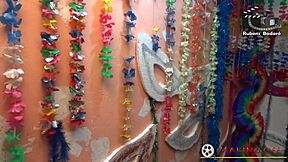 rubens badaro's carnival orgy backstage with ebony latinas and big tits