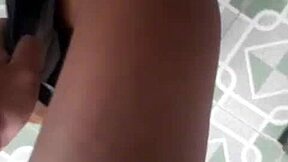 Feeling intense pleasure as asian teen masturbates to climax