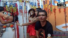 rubens badaro's carnival orgy backstage with ebony latinas and big tits