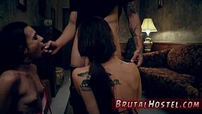 Extreme Rough Double Anal Bondage Gape With Best Mates Aidra Fox And Partner