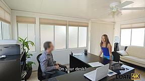 Loan4k office comfortable for girl to get nailed