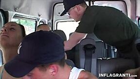 chicks getting fucked in the van outdoors