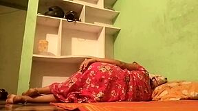 Husband and wife share romantic sex.