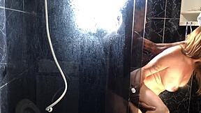 Watch this young guy bang his friend's hot aunt in the bathroom!