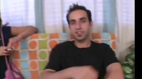 Watch this horny petite blonde's first fucking session!