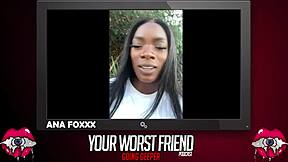 Ana Foxxx chats backstage! 😏