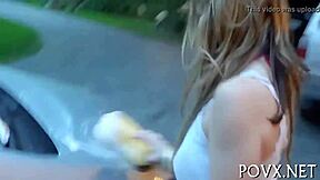 Wet snatch hole licked by old guy in rough POV session