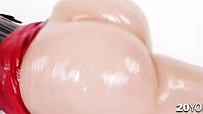 big butt tommy oily pussy to ass