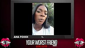 Ana Foxxx chats backstage! 😏