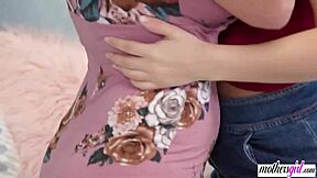 morning lesbian sex with stepmother and fingering