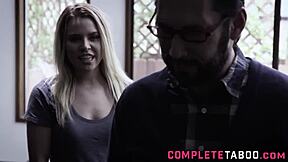 Cute Blonde Teen 18+ Takes Massive Facial After Hardcore Action