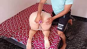 Watch me comb my stepsister's hair and big ass! The harder I comb, the more she craves my cock in her fat ass! I couldn't hold back and filled her with cum!