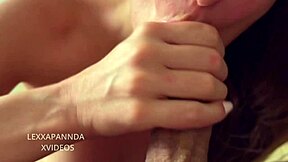 Last night, the neighbor downstairs got a wild creampie in POV.