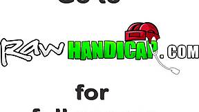 i got fucked outdoor by that handicapped amputee guy, bent over in doggystyle and cowgirl riding his big cock