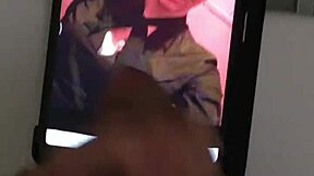 Cumtribute for Anytochka with big tits and handjob.