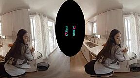 Avery Black, petite Asian realtor, fucks her client in hardcore POV session with cumshot.