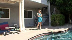 bimbo catches step mom masturbating in bedroom, then gets fucked by her husband brother.