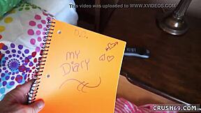 Cute teen 18+ babe seduces with huge tits and taboo fantasy