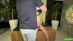 loira novinha's wild story unfolds as she gets completely soaked in brazilian heat