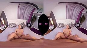 Shocking Teen Lexi Layo Engages in Hardcore POV Blowjob and Sex in Shower VR Reality.