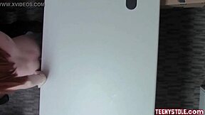 redhead milf lauren phillips and teen scarlett snow foursome with cops