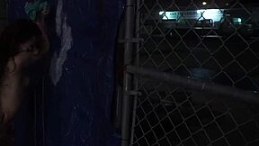 blonde anya gets bound and roughly fucked in outdoor public group scene