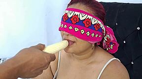 My stepmother engages in playful interaction with me