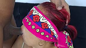 My stepmother engages in playful interaction with me