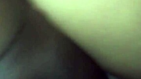 This white brunette bends over for big black cock