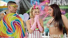 Chloe Temple, Petite Blonde, Invites You To Her Candy Shop - Ready To Cum?