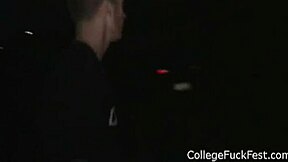 Blonde teen devours and rides coed cock hard!