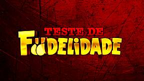 Blonde teen crossdresses for anal sex at Halloween party while boyfriend watches