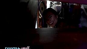 Tiny Latina In Miniskirt Offers Tight Pussy After Losing Chase