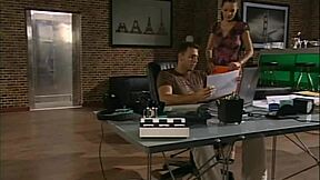 I, as a brunette teen, experience my first big cock through riding and blowjob in hardcore action