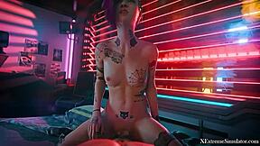 Watch this cyberpunk sex compilation with monster cocks and teens