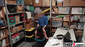 Nubile Teen Burglar Pays Dues With Hardcore Blowjob