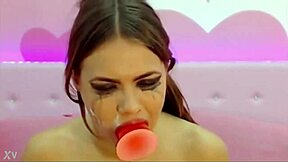 Teen Cam Model Sloppily Toys Herself With Dildo On Webcam