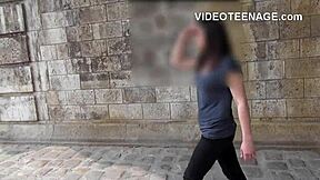 Big Tits Brunette's First Porn Casting Interview