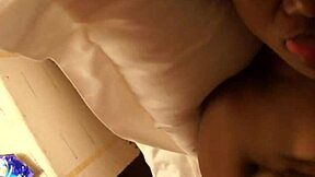 Petite ebony deepthroats interracial cock.