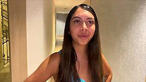 i found a colombian teen lost in the hotel hallway and we ended up in my room