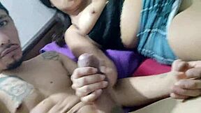 hot night with latina big tits and monster cock