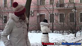 Watch teen lesbians fingering each other's asses.