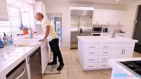 horny teen beauty clara trinity rides clarke kent's monster cock on the sofa at home 😍