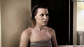 Petite brunette teen gets rough fucked by rich dude