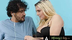 Worried Milf Christie Stevens Surrenders to Gamer Teen's Intense Fuck