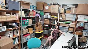 Confused teen 18+ shoplifter says, 'let security guard fuck me bent over'