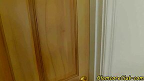 roundass glamorous model in passionate scene