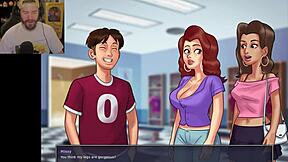 Frustrated by New School Policy in Summertime Saga