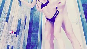 Naive blonde teen deepthroats and gets fucked hard after vocational school.