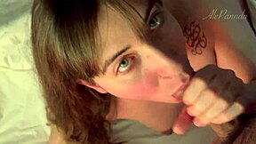 pregnant teen sucks big cock in pov room scene